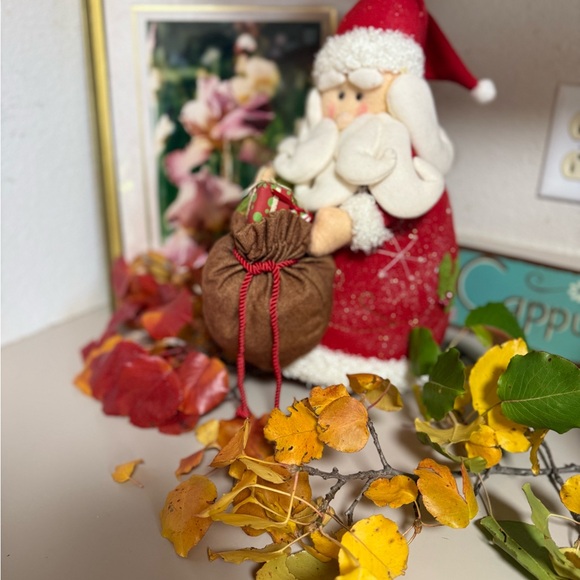 Jolly Santa Claus Decoration with Brown Gift Bag - Picture 8 of 16